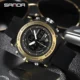 SANDA Luxury Top Brand Watches for Men Big Dial Chronograph Quartz Watch Male Clock Men Watch Sport Watches Relogio Masculino Other Image