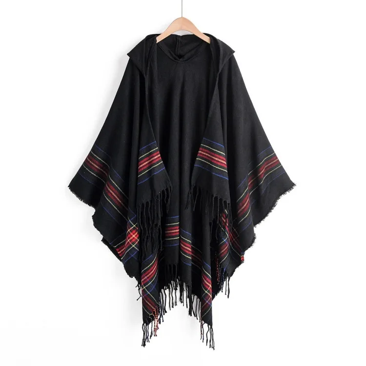 

Medieval Elegant Women Winter Outwear Cloak Hooded Coat Thin Vintage Gothic Cape Poncho Casual Maxi Long Cardigan Coats Women