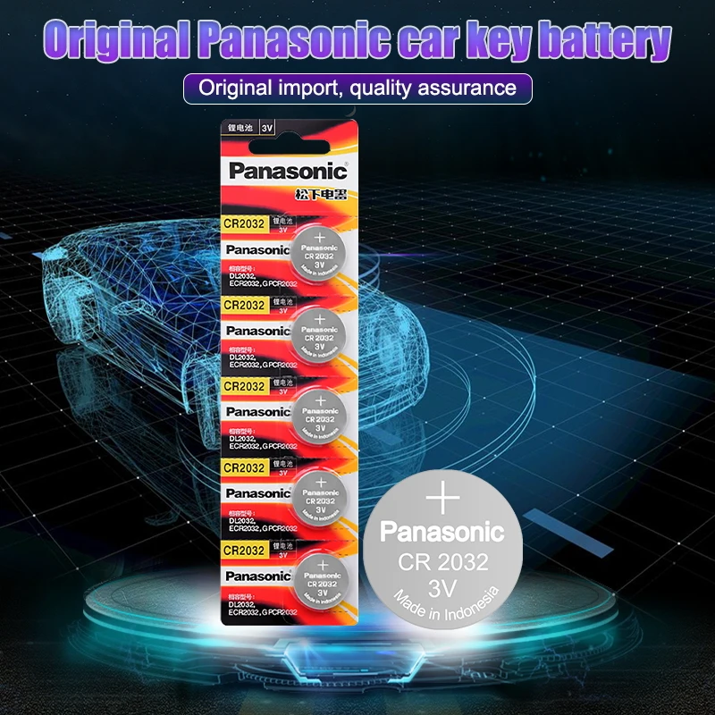 Оригинальный литиевый аккумулятор PANASONIC CR2032 CR 2032 3 в для часов калькуляторов