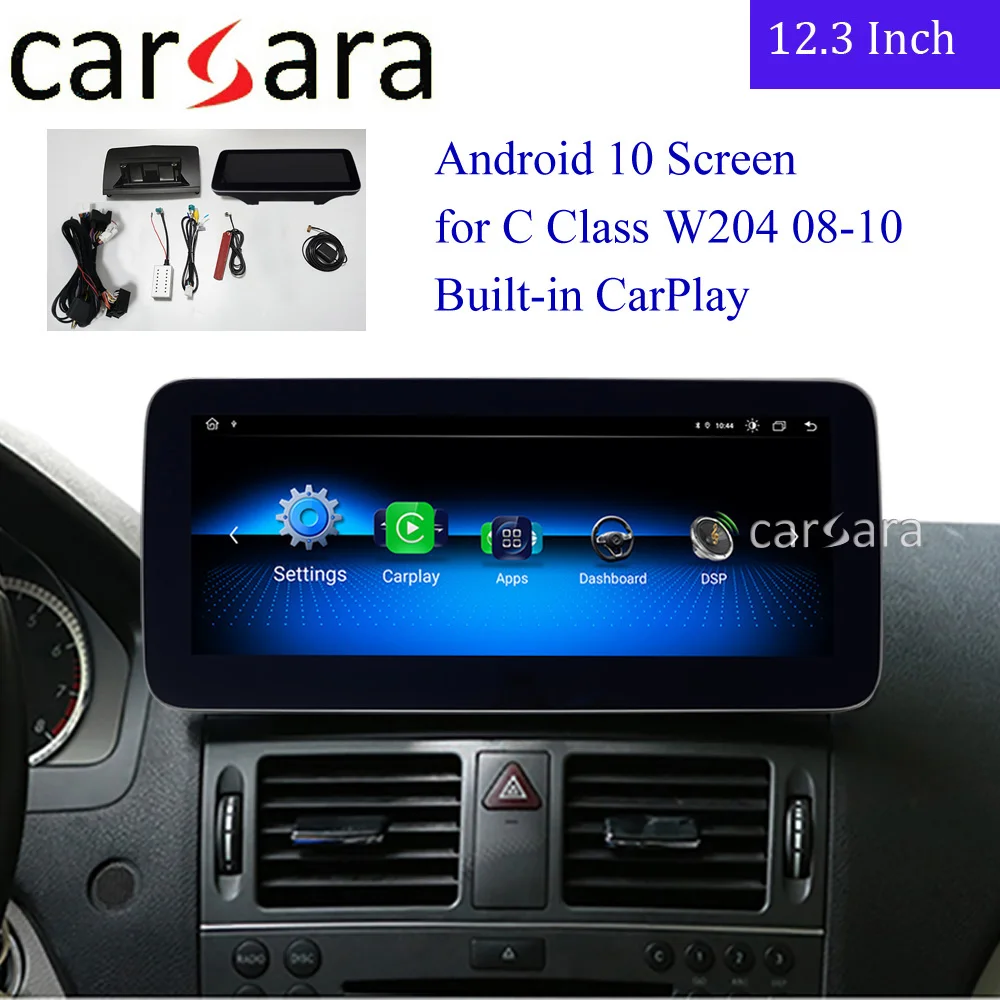 Merce des W204 стерео обновление HD сенсорный экран Авторадио дисплей Bluetooth