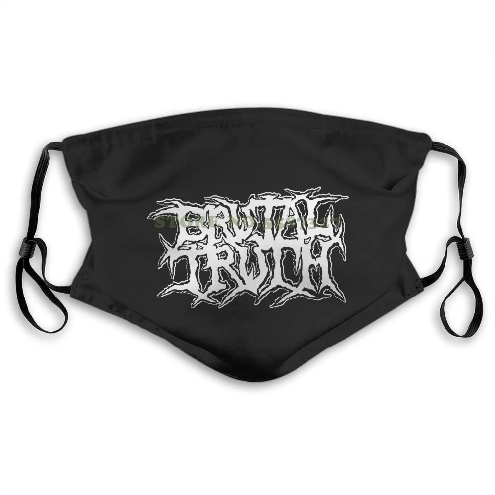 Маска для лица с жестким логотипом истины модные смешные дизайнерские белые