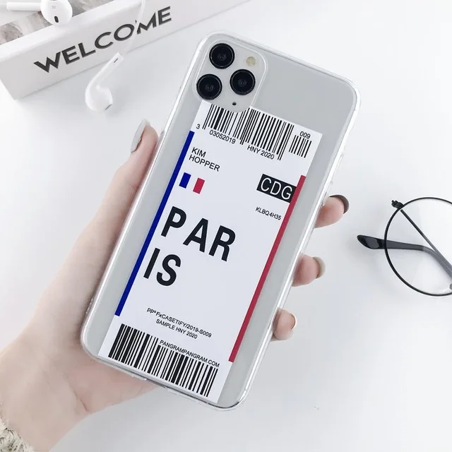 AC8882 Moskado чехол с воздушным давлением для iPhone 11 X XR XS Max воздушный билет штрих-код этикетка мягкий термополиуретановый чехол для iPhone 6 6S 7 8 7Plus - Цвет: AC8882