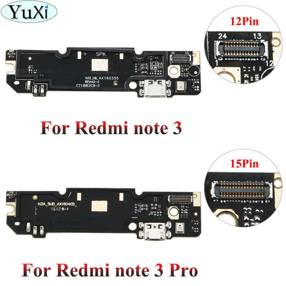 

YuXi For Xiaomi redmi note3 / redmi note 3 pro Microphone Module Charger Charging port Dock USB Connector Data Flex Cable