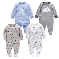 2 pack romper for newborn boys and girls long sleeved cotton fashion jumpsuit outfit infant pajama sleepsuit baby clothes