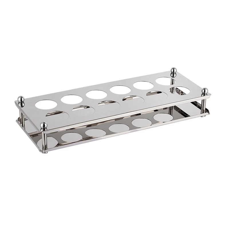 

Stainless Steel 12 Cups Holder Bar KTV Liquor Glass Small Liquor Cup Holder