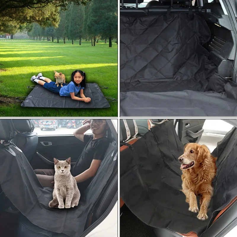 

Dog Carrier Dog Car Seat Cover Foldable Waterproof Car Rear Back Mat Pet Travel Cat Dogs Cushion Protector Safety Hammock*