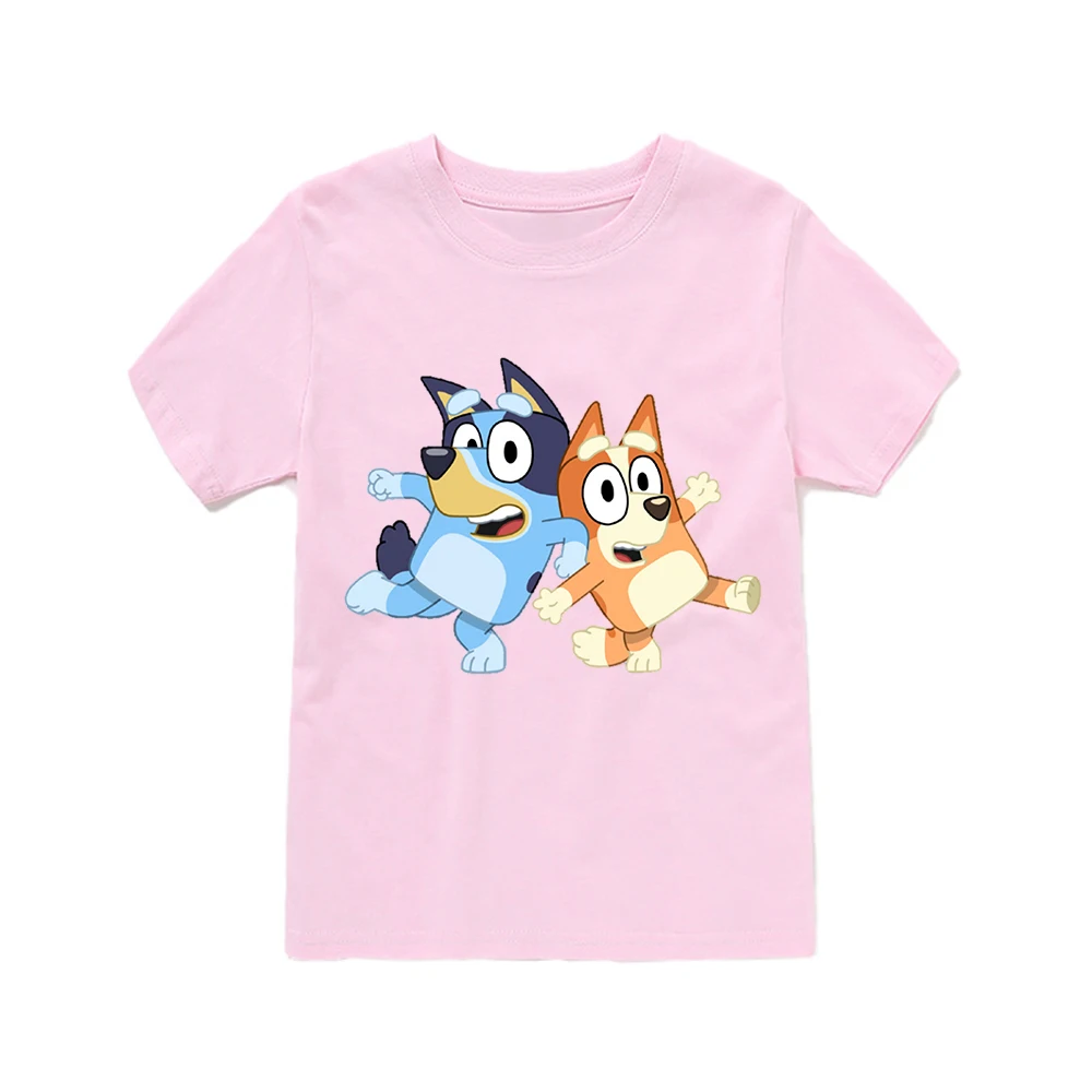 Забавная футболка для девочек и мальчиков аниме кавайная собака с принтом