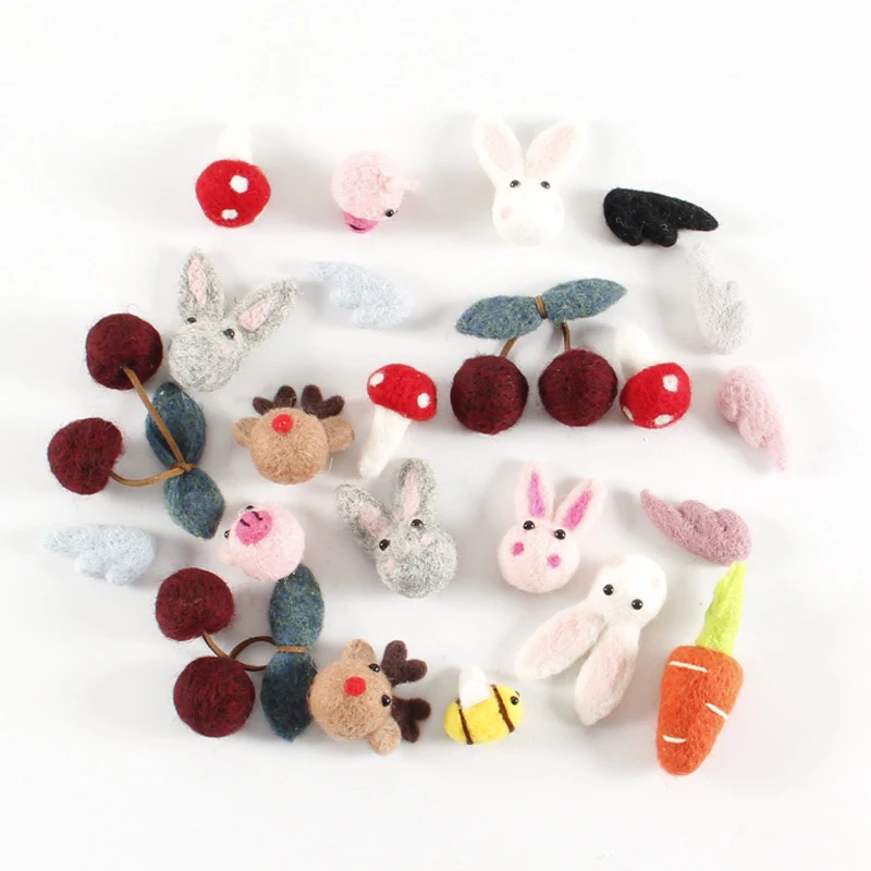 Шерстяной войлок DIY ремесло мини-морковь совок Наборы для творчества броши