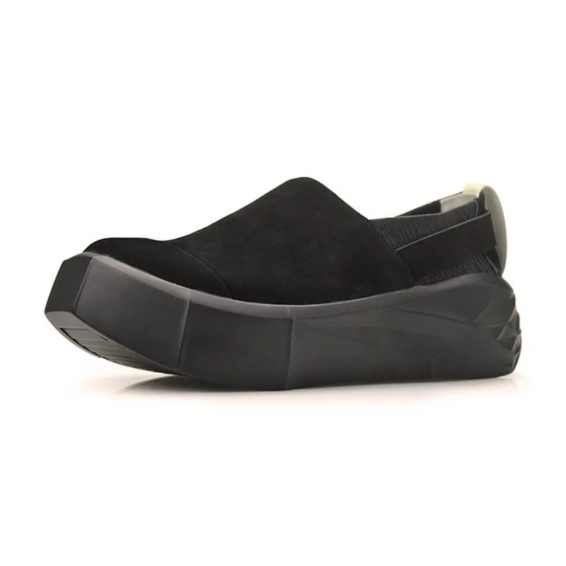 2020 Fashion Mens Thick Platform Creeper Top Brand Genuine Leather Slip On Loafers Man Footwear Euro Retro Hombre Casual Shoes | Обувь