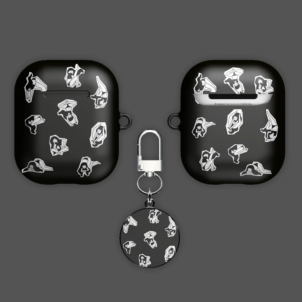 Чехол для пк airpods жесткий чехол i12 pro 3d сублимационный процесс простой стиль