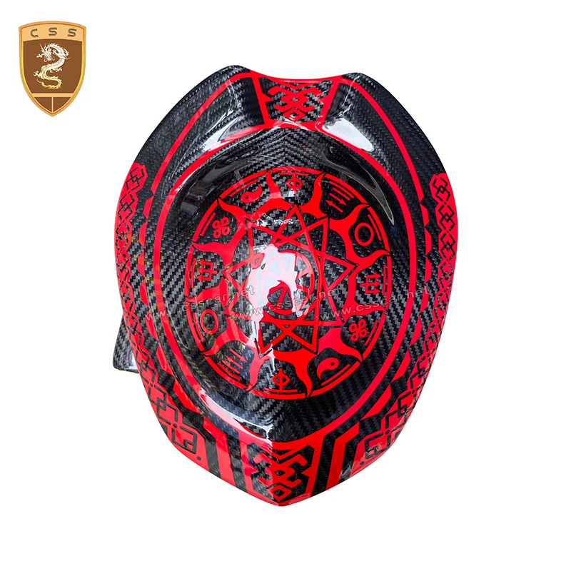 Мотоциклетный шлем CSSYL 00427 эксклюзивная поставка карбоновый красного цвета с
