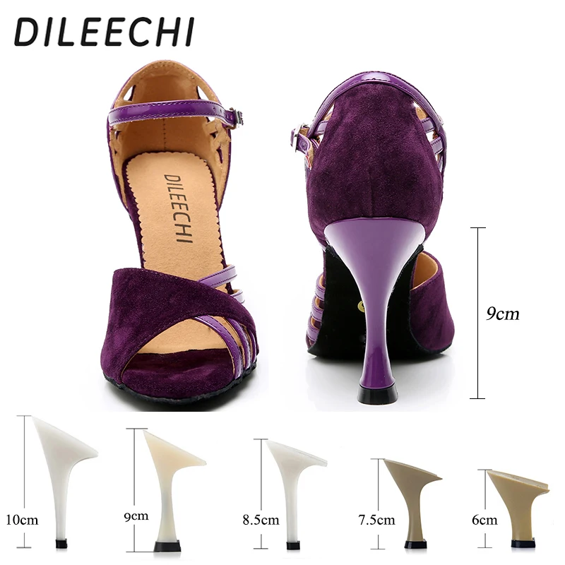 Женские бархатные туфли для латиноамериканских танцев DILEECHI яркие элегантные из