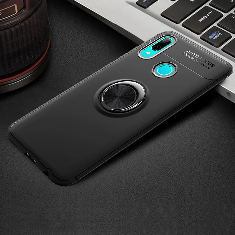 Роскошный чехол с кольцом держателем 360 для Huawei P8 P9 Lite 2017 P20 P Smart 2019 P30 Pro магнитные