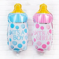birthday balloons baby one year old birthday party decoration boy girl baby bottle childrens toy layout aluminum foil balloon