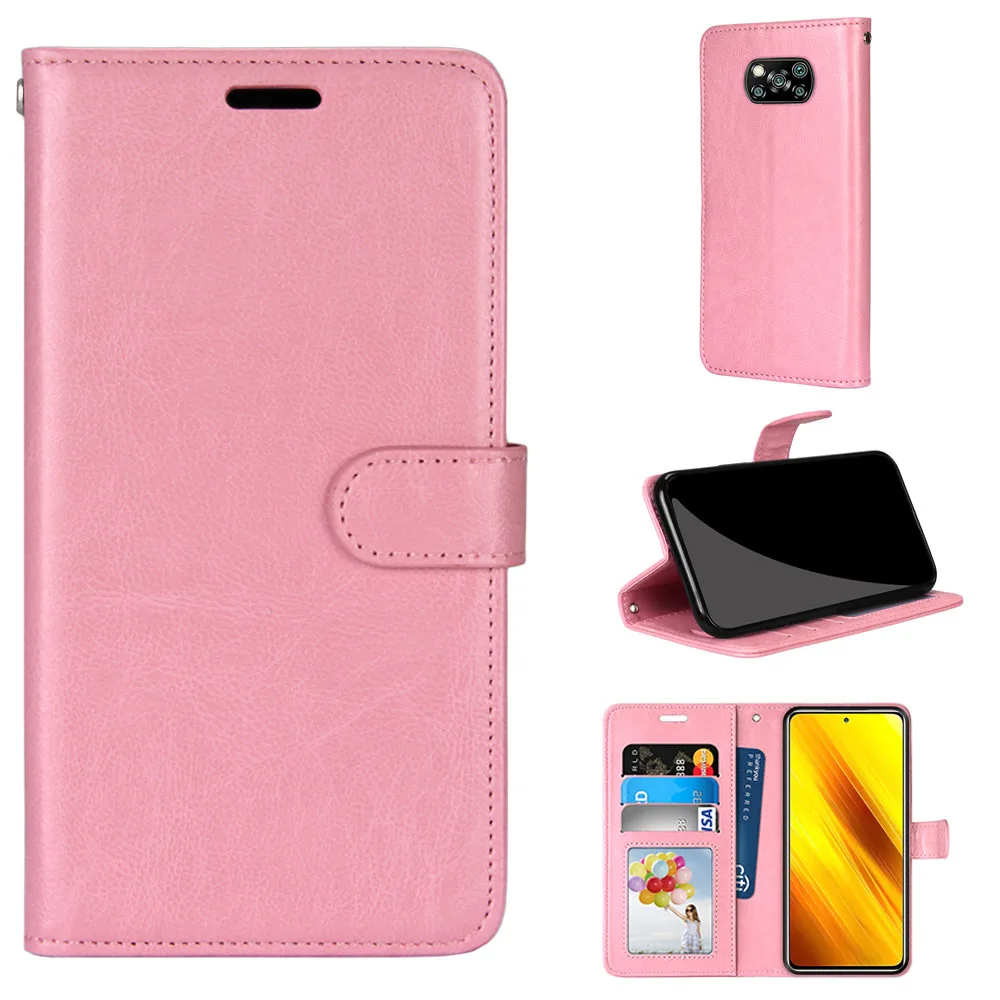 

Wallet Case For Xiaomi Poco X3 NFC M3 Case Flip Matte Leather Book Cover For Redmi Note 9 9T Card Slot Holder Business Phone Bag