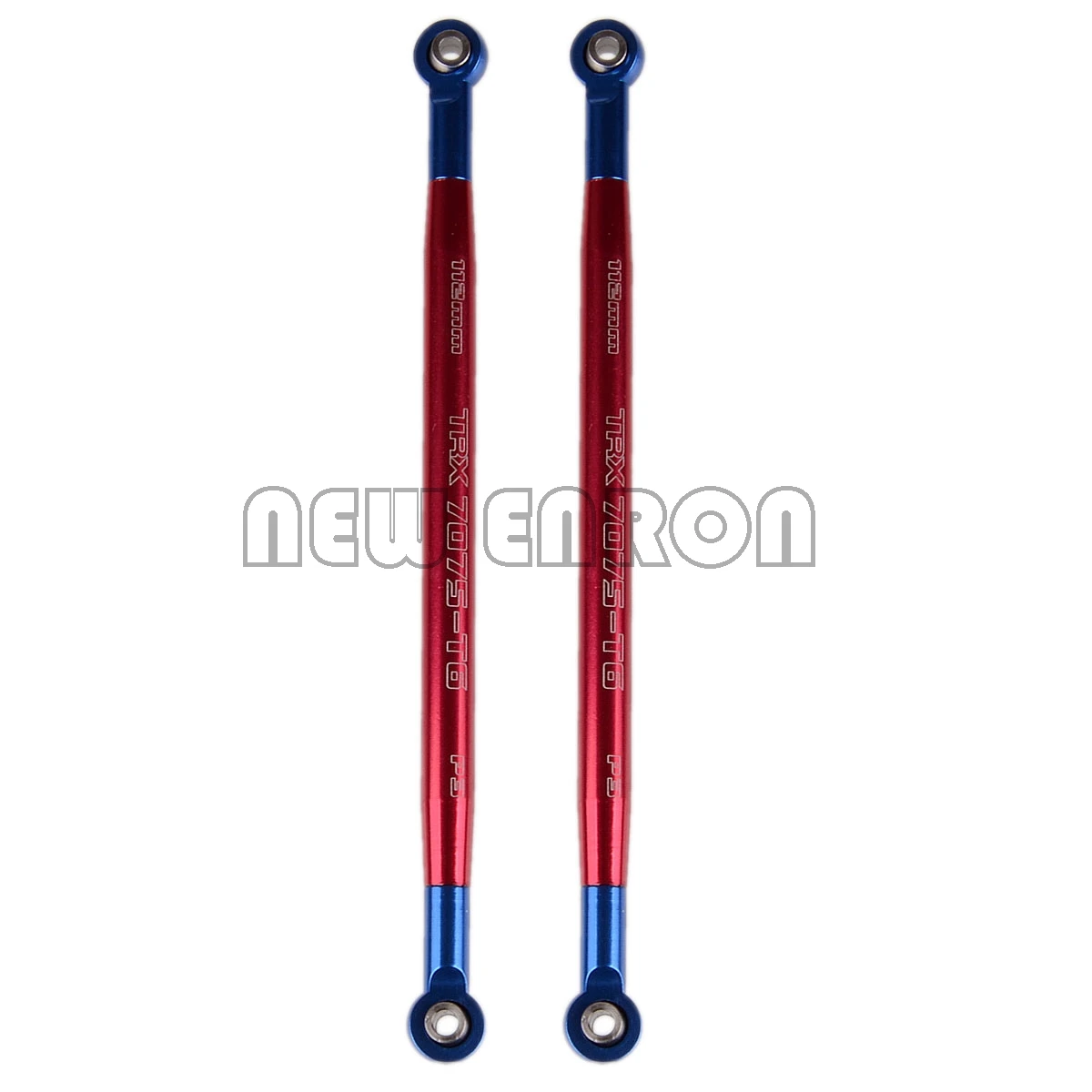 RED 2PCS ENRON Американская классификация проводов 2р/4 P Алюминий утепленные Регулируемый пуш-ап стержень 5319X 5318X для 1/10 TRAXXAS E-Revo саммит Revo 3,3 - Цвет: RED 2PCS