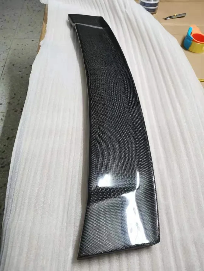 carbon middle 2003 2004 2005 2006 2007 ABS пластик Неокрашенный матовый черный спортивный стиль задний спойлер для HONDA ACCORD EURO-R(CL7 - Цвет: carbon middle