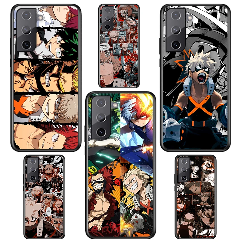 

Katsuki Bakugo My Hero Academia For Samsung S22 S21 S20 FE Ultra Pro Lite S10 5G S10E S9 S8 S7 S6 Edge Plus Black Phone Case