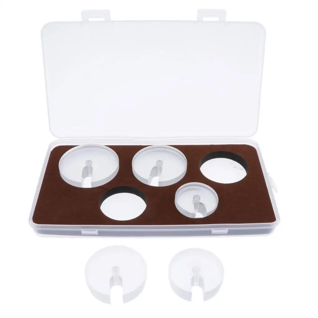 

5 Pieces Plastic Watch Back Press Presser Dies Mold Watch Dies Fitting Size