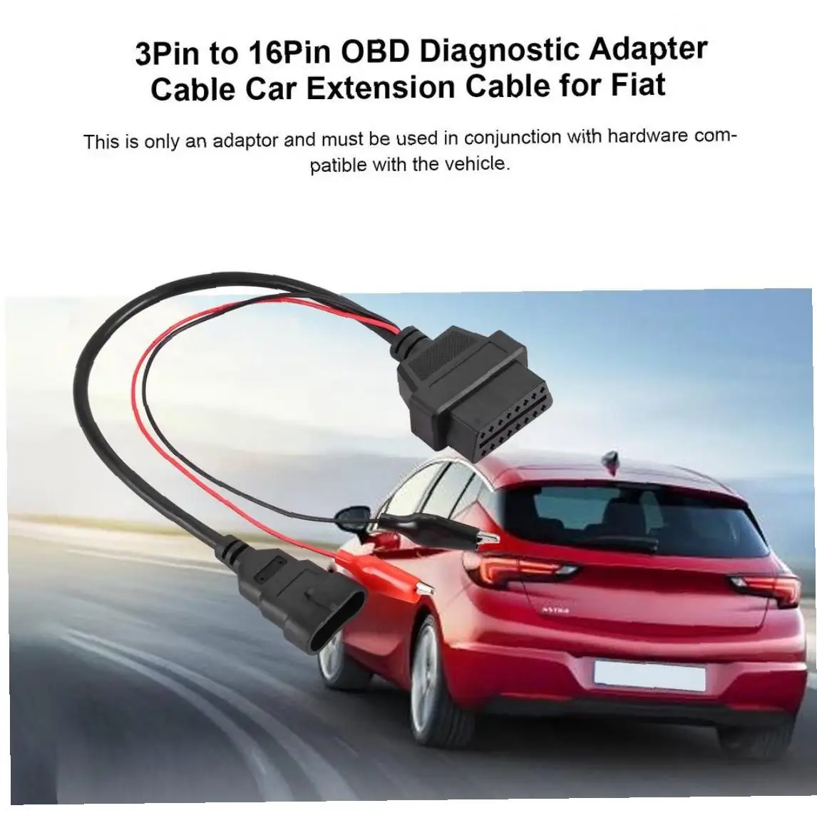3Pin до 16Pin OBD диагностический кабель-адаптер автомобильный удлинитель для Fiat |
