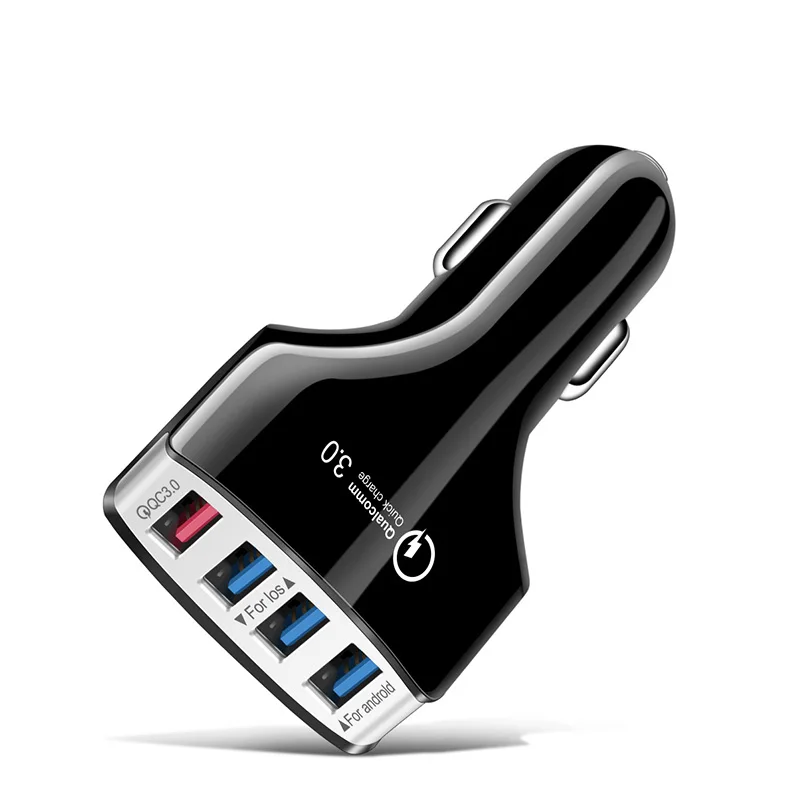 Автомобильный USB разветвитель для прикуривателя 12 В розетка зарядки телефона QC 3 0