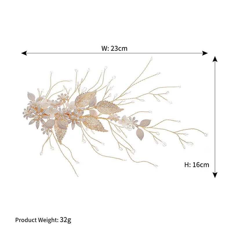 Нежный цветок FORSEVEN лист блестящие кристаллы фотоювелирные изделия 2020 Свадебная