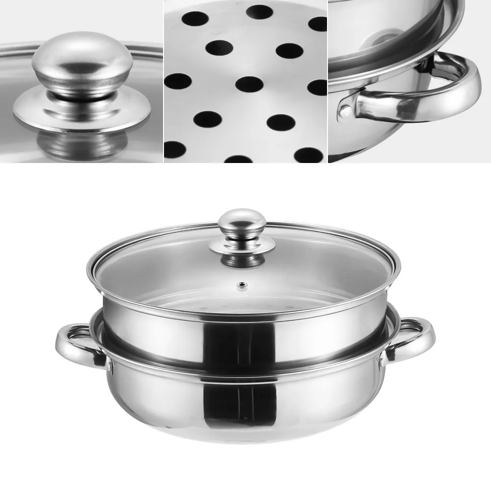 Пароварка из нержавеющей стали двухслойный для супа коммерческий суп горячий
