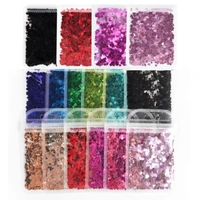 colourful love sequin heart glitter flakes for resin mold filler paillette 3d nail art decoration diy jewelry making material
