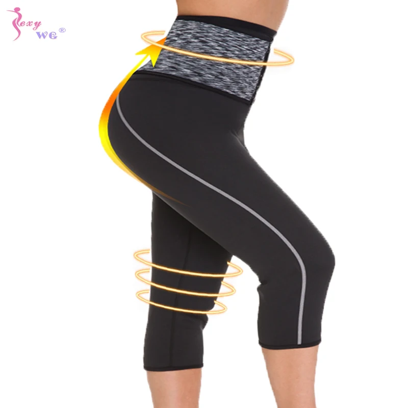 

SEXYWG Neoprene Sauna Body Shaper for Women Waist Trainer Weightloss Slimming Legging Fat Burning Shapewear