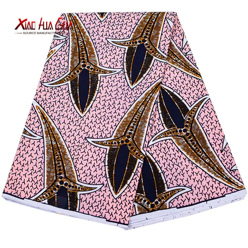 

African Print Fabric High Quality Cotton Fabric Traditional Batik Abstract Printmaking Fish 6 Yards Sewing Party Dress 40FS1233