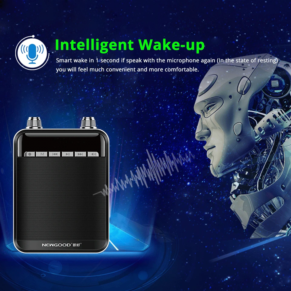 Портативный Bluetooth умный беспроводной голосовой усилитель для учителя мегафон