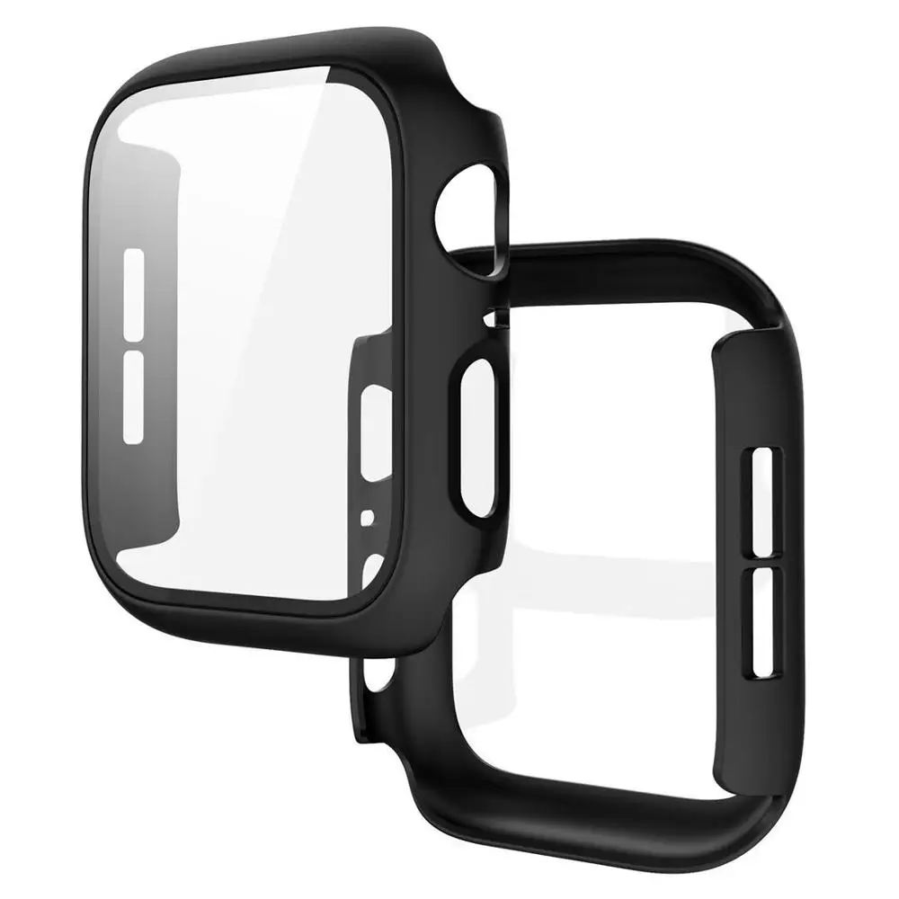 

Glass+case For Apple Watch serie 6 5 4 3 SE 44mm 40mm iWatch Case 42mm 38mm bumper Screen Protector+cover apple watch Accessorie