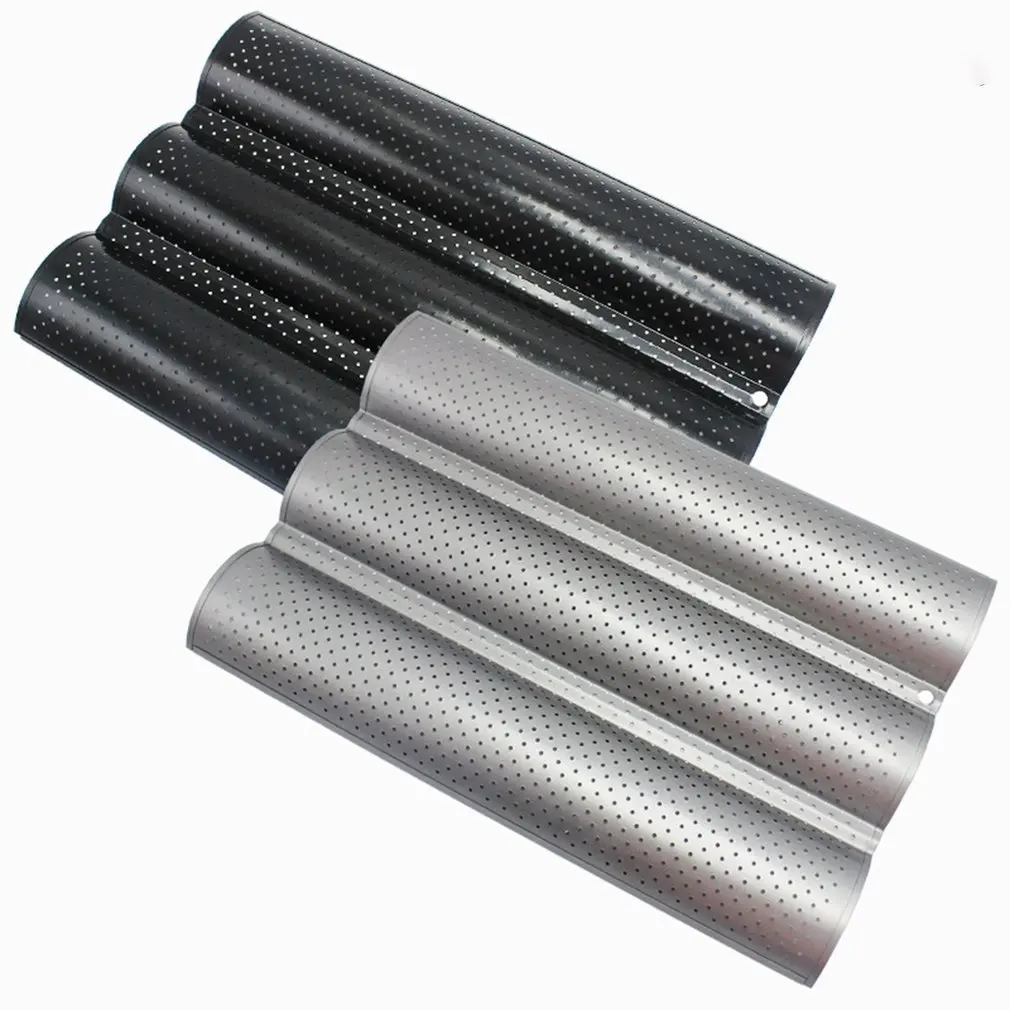 

Food Grade Steel Groove Wave Bread Baking Tray For Baguette Bake Mold Pan Banneton Baking Tool Mold Pan