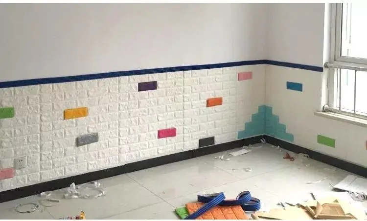70*77 3D плиточная панель наклейка на стену DIY пенопластовые наклейки школа детский сад Настенные обои-покрытие детская спальня декор для гостиной