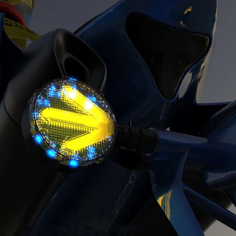 Светодиодный поворотник для мотоцикла 12 В мигающий сигнал DRL Для SUZUKI BANDIT 250 400 GSXR GSX
