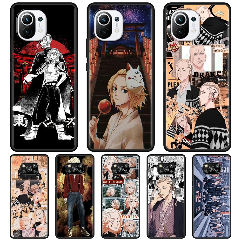 

Tokyo Avengers Comic Case For Xiaomi Poco X3 NFC F3 GT M3 M4 Pro for Mi Civi 9T 10T 11T Pro Lite Note 10Pro 10Lite TPU Fundas