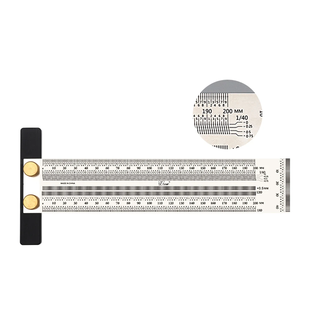 Высокоточная линейка весов Wnew precision T-type Mark Line Gauge разметочная нержавеющий