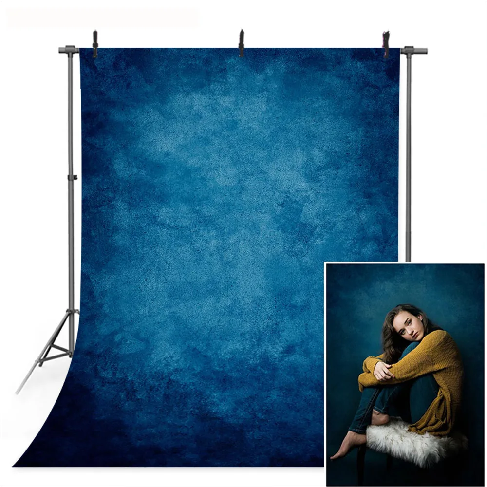 Dark Blue Abstract Backdrop for photography portrait Microfiber Head Shots Old Master photo shoot background studio photocall |