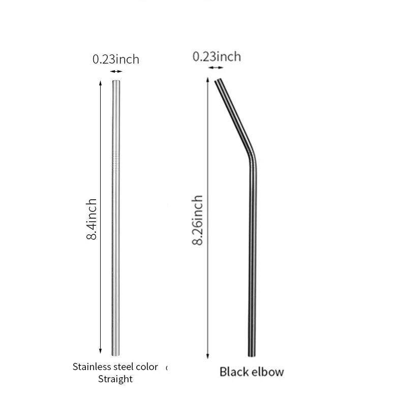 

Reusable straw Metal straw Stainless steel straw plastic straws drinking tubes straw long drink straw black straws Metal straw