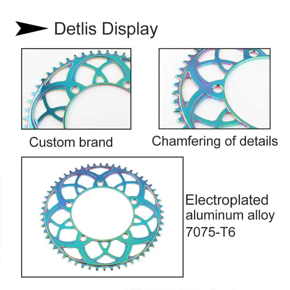 Складной велосипед BMX цепь из алюминиевого сплава с широкими/узкими зубьями
