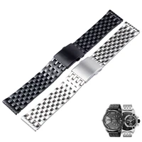 stainless steel watchband for diesel dz4316 dz7395 dz7305 wrist band men metal solid 22mm 24mm 26mm 28mm 30mm silver bracelet
