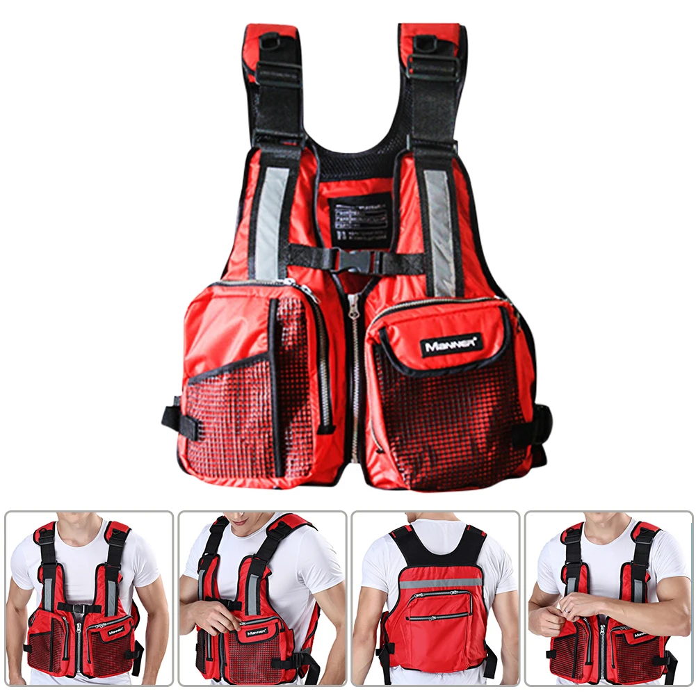 

Outdoor Rafting Life Jacket Vest Adult Men Women Swimming Snorkeling Wear Fishing Suit Professional Drifting