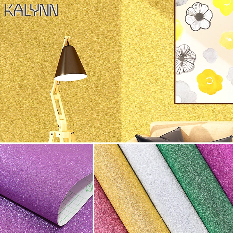 Блестящая самоклеющаяся настенная бумага фиолетового цвета 17 7 &quotx 9.8ft виниловая