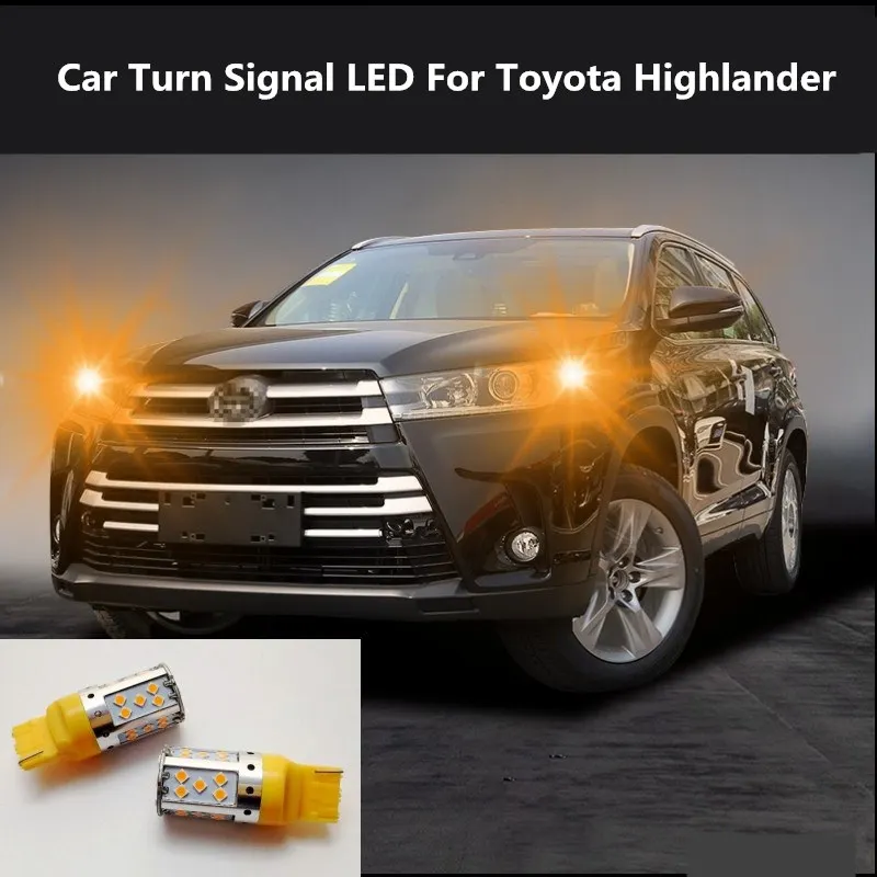 

Автомобильный указатель поворота, 2 шт., светодиодный индикатор для Toyota Highlander 2009-2020, модификация головного света 12 В, 10 Вт, 6000 К
