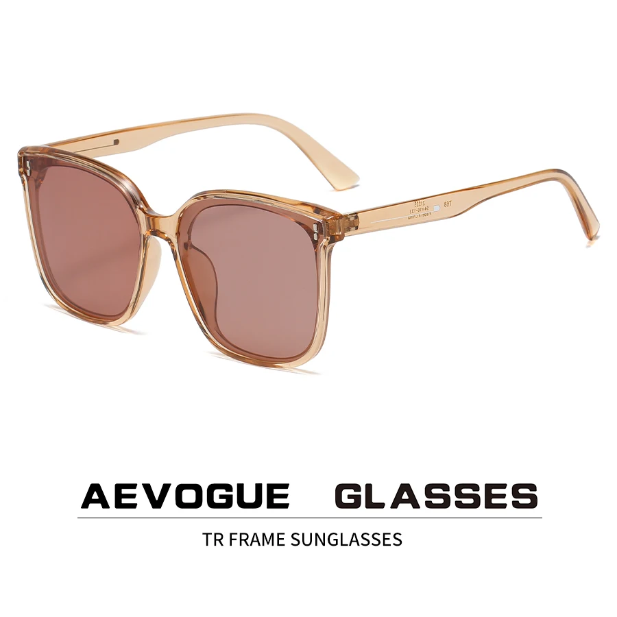 Солнцезащитные очки AEVOGUE AE1005 для девушек Поляризованные черные матовые в стиле