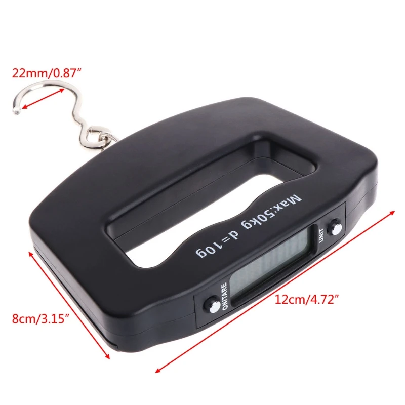 

Portable Digital Hand-held Scale 50Kg Baggage Fish Hook Hanging Electronic Scale