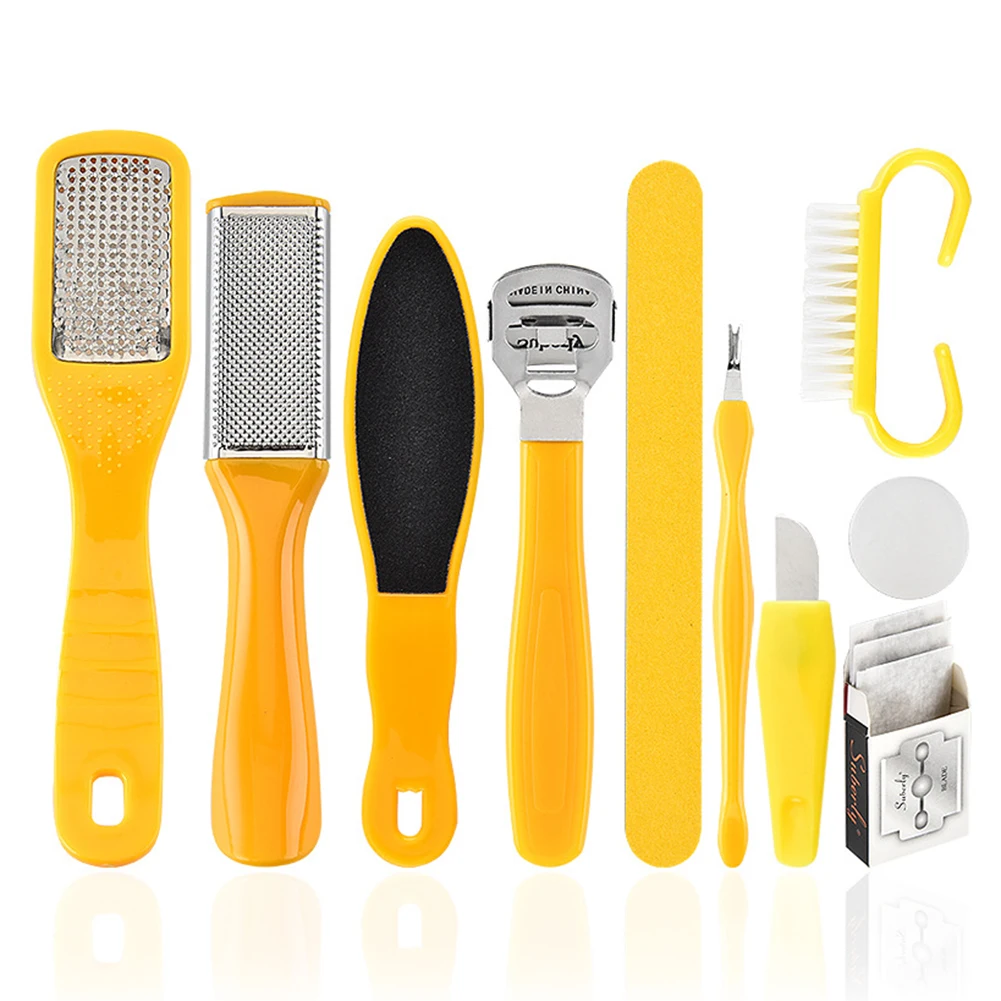 10 шт. скребок для ног профессиональный набор инструментов педикюра Rasp пилка