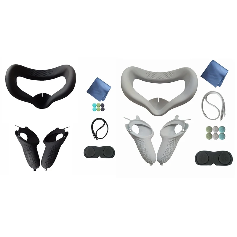 

Anti-Slip Shell VR Lens Protective Cover Shockproof Silicone Case Handle Case for Oculus Quest 2 Controller