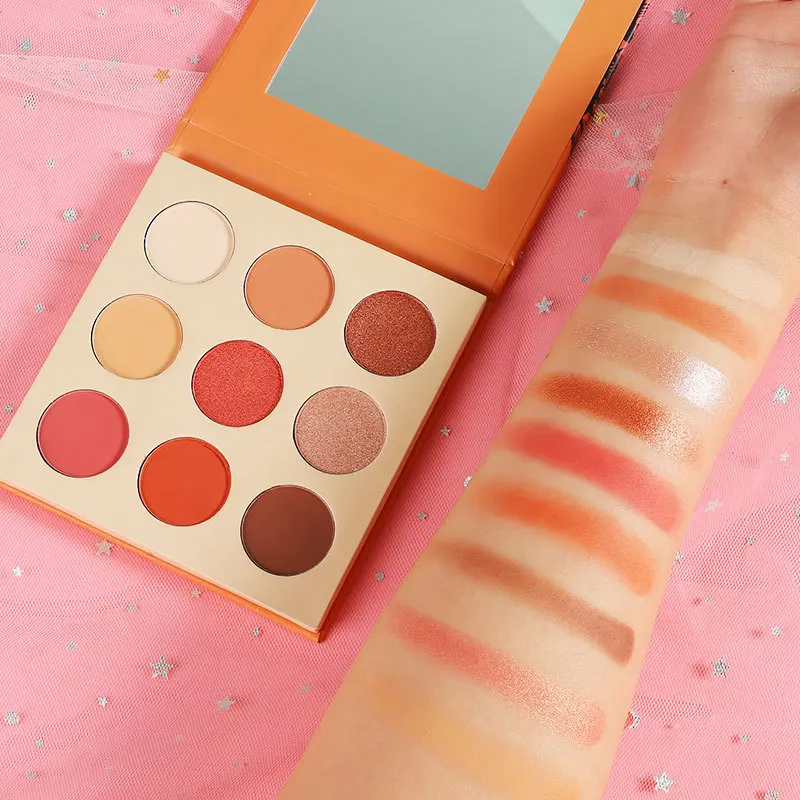 9 цветов художественные матовые тени для век с естественным светом блестящие