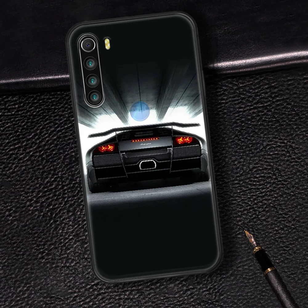 

Super Sport Car Lamborghins Phone Case Cover Hull For XIAOMI Redmi 7 7A 8 8A 9 9C Note 6 7 8 9 9S K20 Pro K30 black Coque Trend